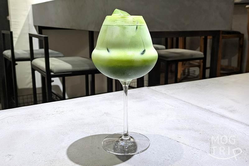 蒼氓茶寮の「抹茶ラテ」
