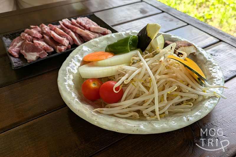 バーチ定山渓の「焼き野菜セット」