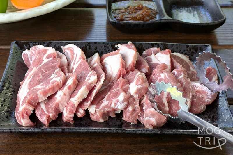 バーチ定山渓の「生ラムジンギスカン」