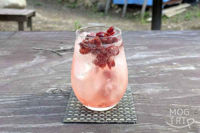 バーチ定山渓の「果実酢ソーダ」