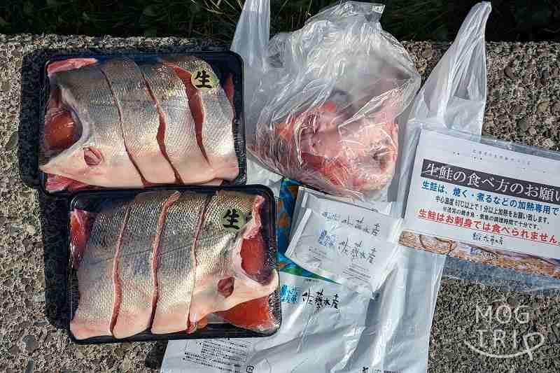 佐藤水産・鮭の里まつり「購入した生鮭」
