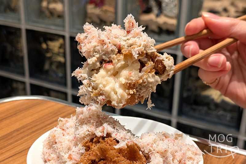 シハチ鮮魚店4PLA店の「蟹の3段ベッド」