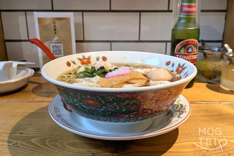 札幌中華すすきの亭の「味玉わんたん麺」
