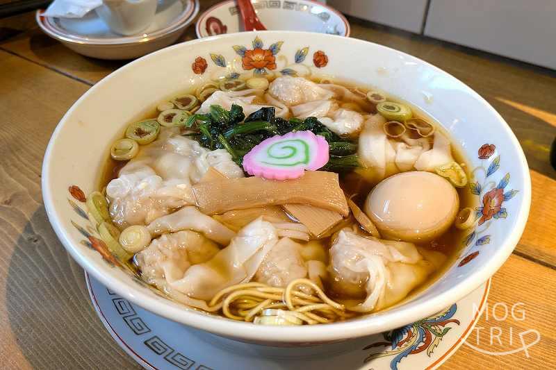 札幌中華すすきの亭の「味玉わんたん麺」