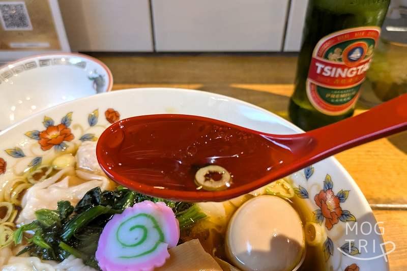 札幌中華すすきの亭の「味玉わんたん麺」