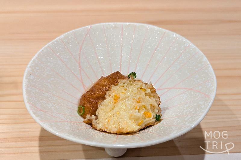 維采の「カニ入り自家製がんも」