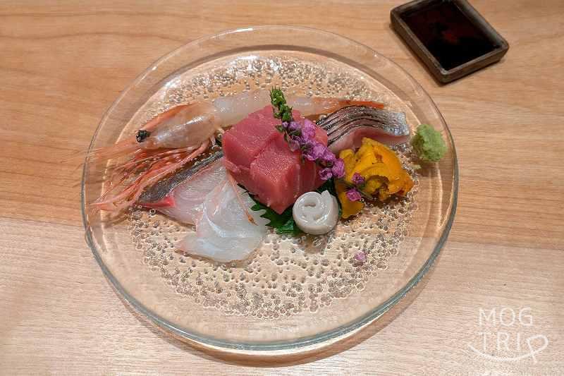 me・酒藍の「お刺身盛り合わせ」