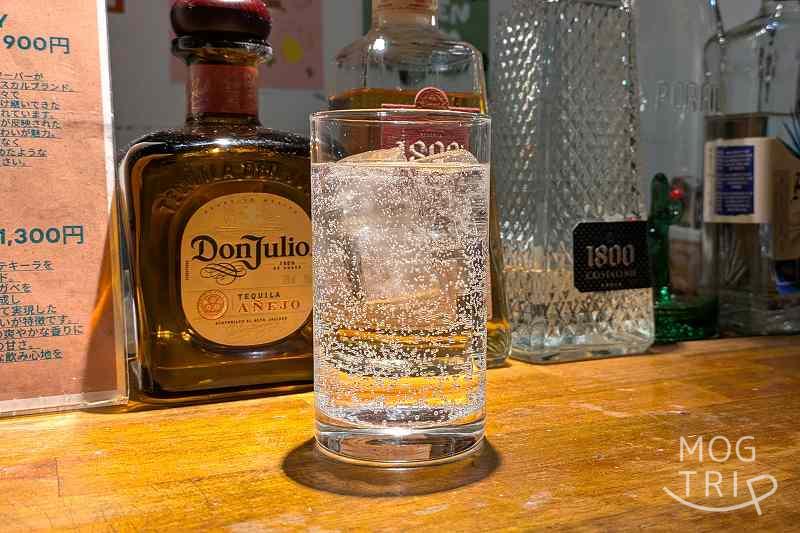 タコスデルノルテの「テキーラ ソーダ割」
