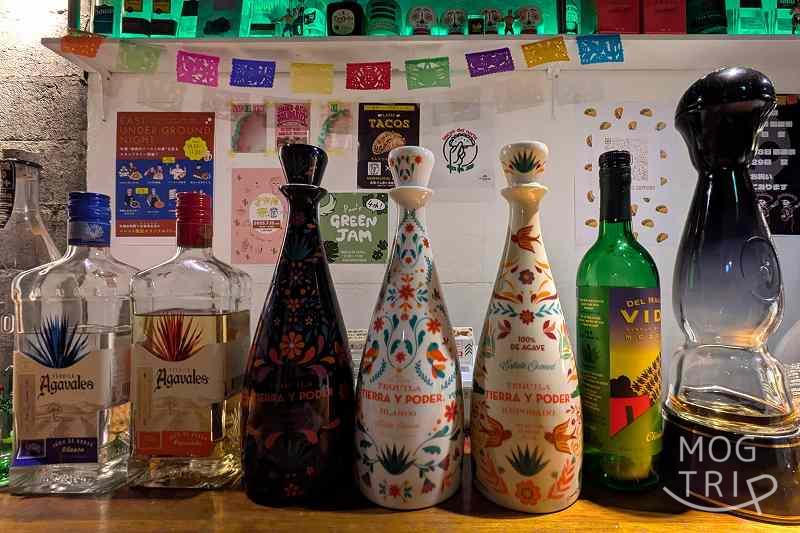 タコスデルノルテの「テキーラの数々」