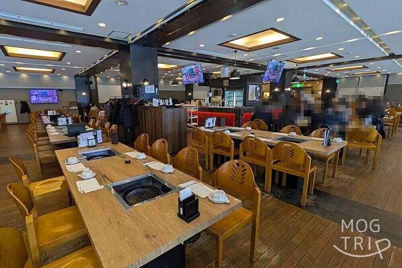 アサヒビール園はまなす館の「店内の様子（中央）」