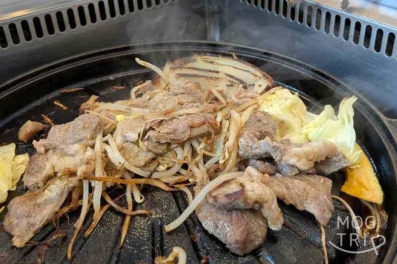 アサヒビール園はまなす館の「ラムジンギスカン定食  150g」