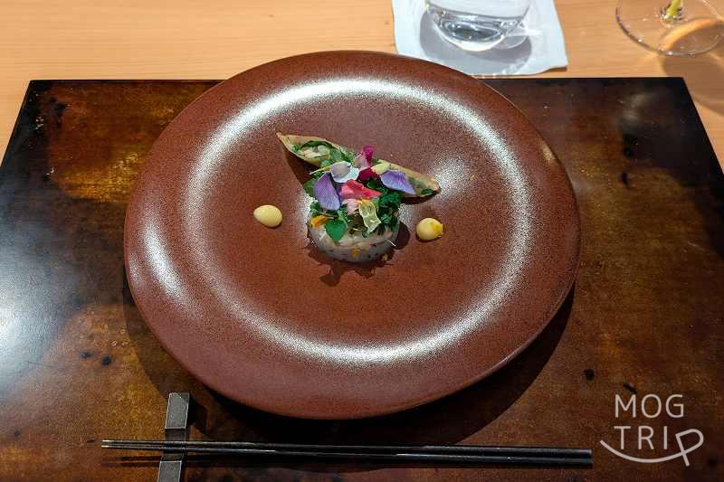 SAWAKAの「毛蟹・帆立・柚子胡椒」