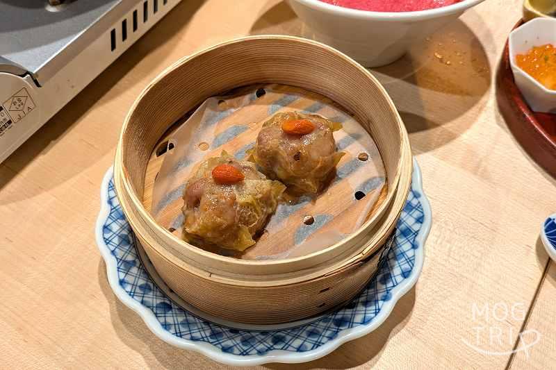 めしや鼓動の「黒豚焼売」