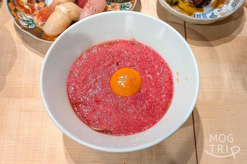 めしや鼓動の「更科天狐のそばとろ」