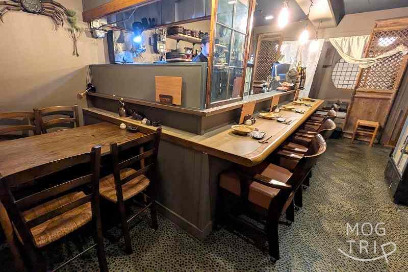 天ぷらと季節の皿吉旦「店内の様子」