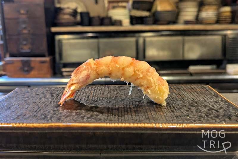 天ぷらと季節の皿吉旦の「車海老天」