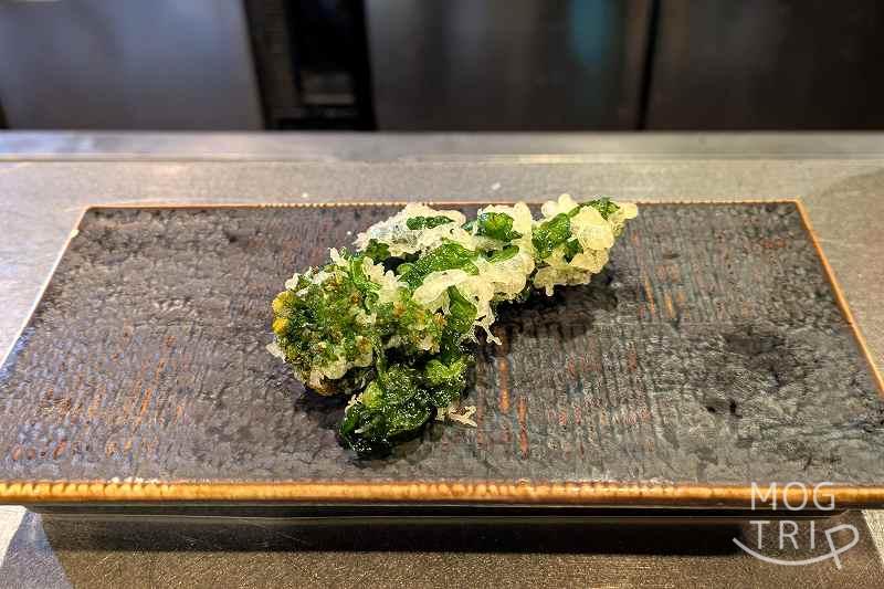 天ぷらと季節の皿吉旦の「菜ばな」