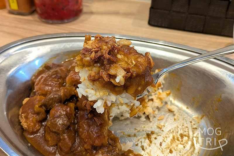 カレーのちからアピア店の「たまねぎカツカレー」