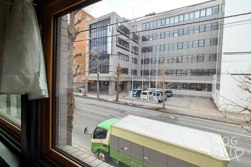 レストランにしかわの2階の窓から見た風景