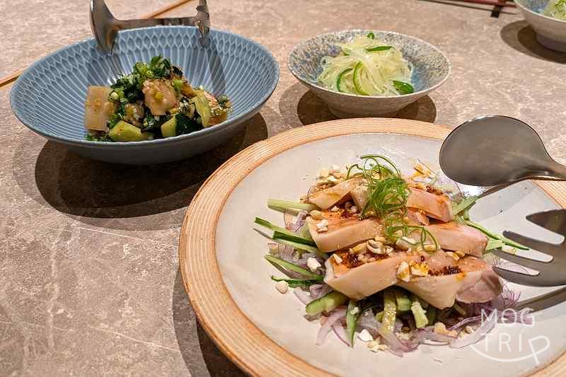 ススキノリビングの前菜三品