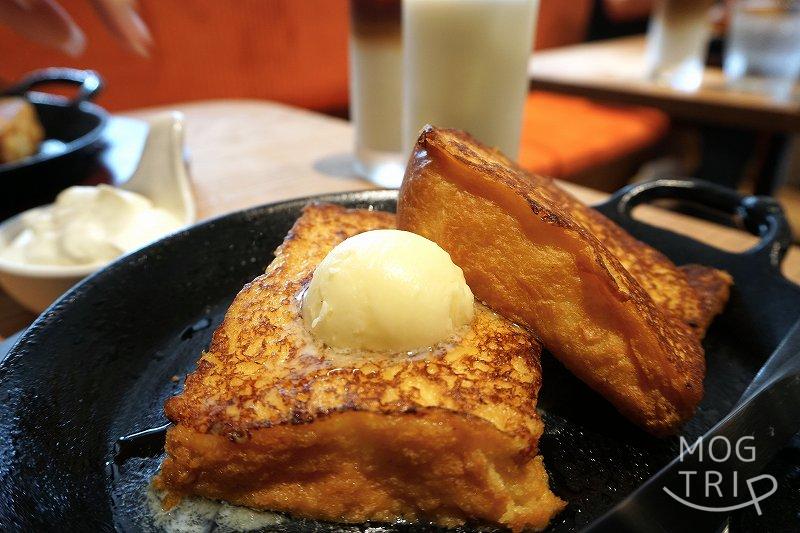 ザ・バターの「作り立てバターとフレンチトースト」
