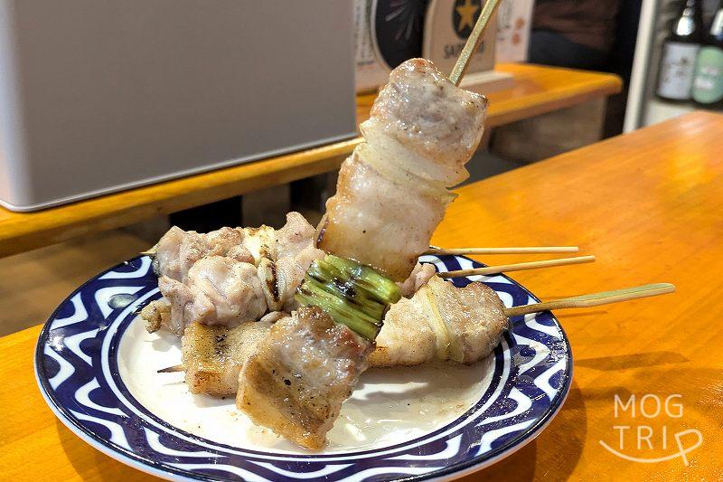 一人焼き鳥Bの「豚串」