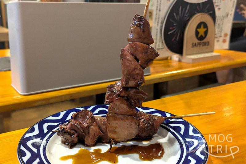 一人焼き鳥Bの「白レバー」
