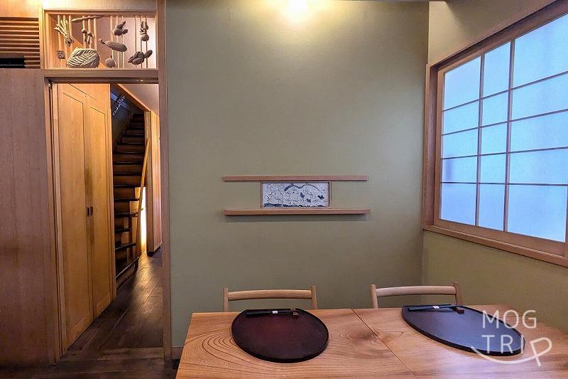 うなぎと季節料理とらやの「店内の様子（1階席）」