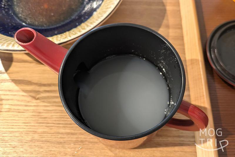 蕎麦切りむら多の「そば湯」