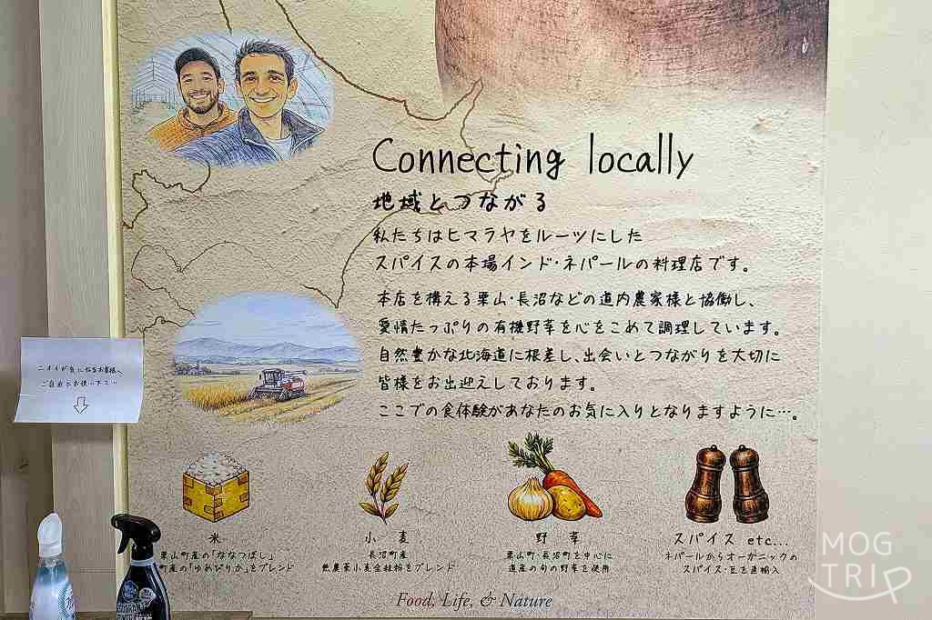 タンドールの店頭案内文
