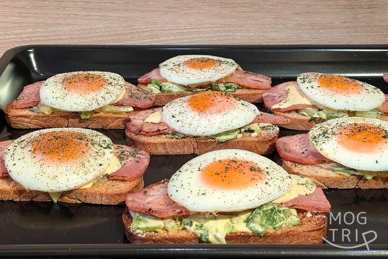 街角のレモンベーカリー琴似店の限定「炙りベーコンとロメインレタスのオープンサンド」