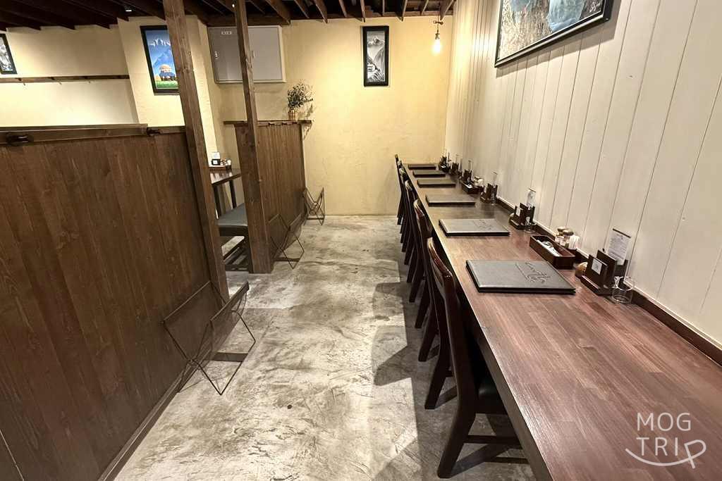 タンドールの「店内の様子(カウンター席)」