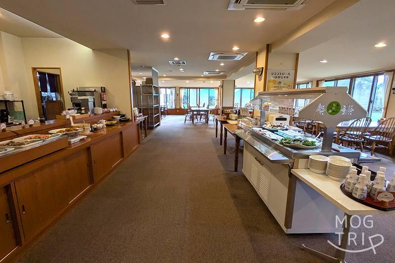 ユン二の湯の朝食ビュッフェ会場