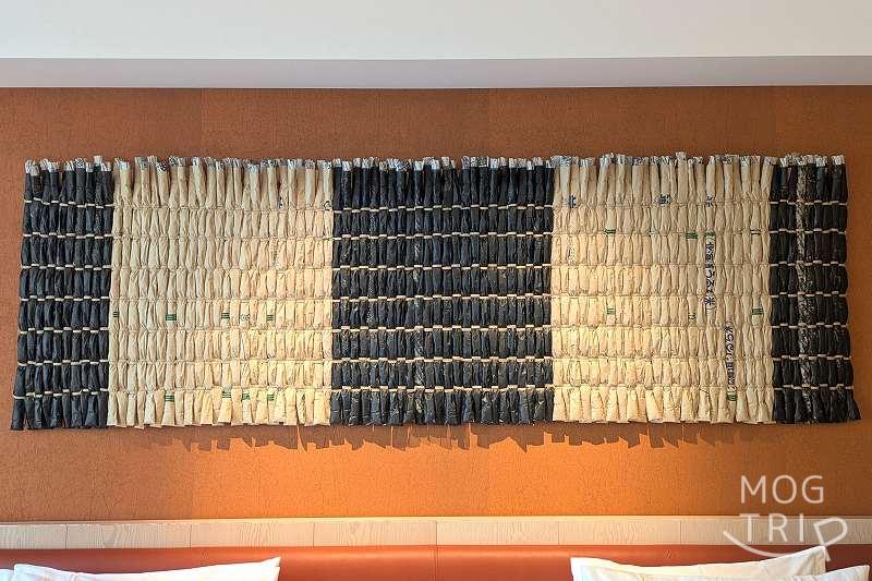 ハイアットセントリック札幌の米袋のアート