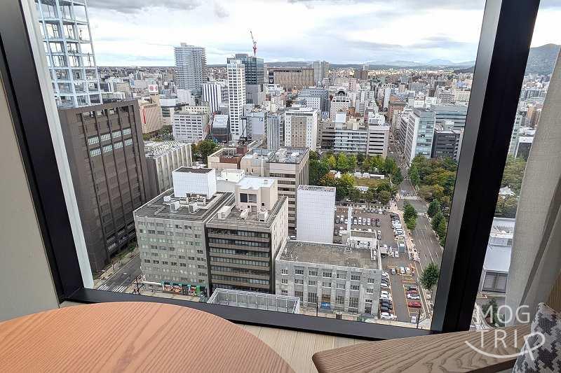 ハイアットセントリック札幌の室内からの眺望