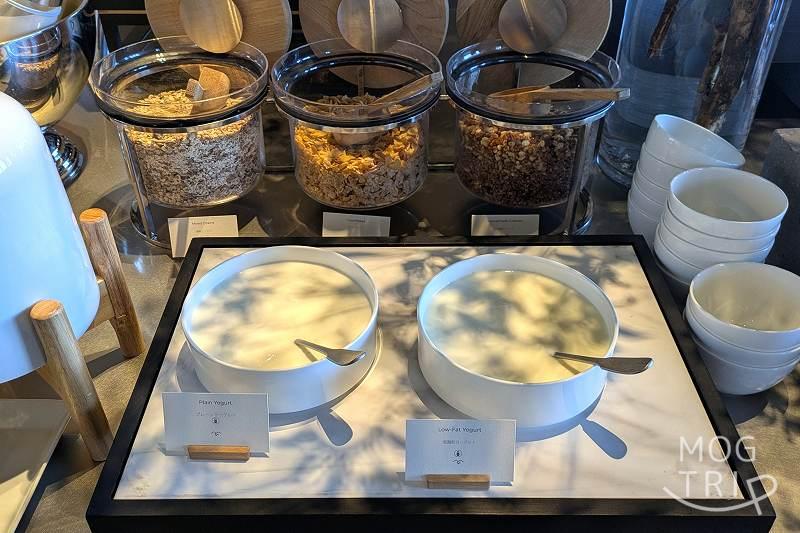 ハイアットセントリック札幌の朝食ビュッフェ:ヨーグルト