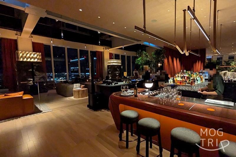 ハイアットセントリック札幌のラウンジ「全景(夜間)」